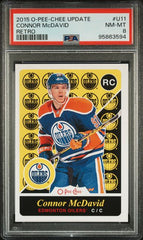 2015-16 O-Pee-Chee Update Retro #U11 Connor McDavid PSA 8 | Eastridge Sports Cards
