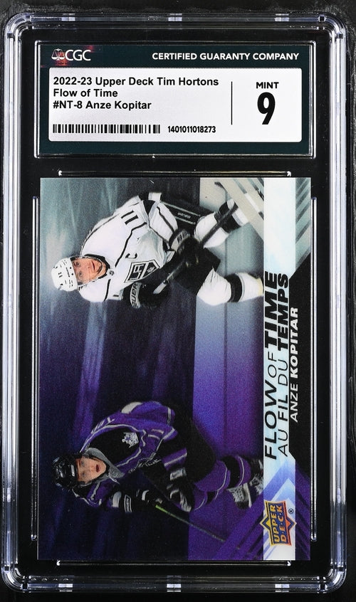 2022-23 Upper Deck Tim Hortons Flow of Time #NT-8 Anze Kopitar CGC 9