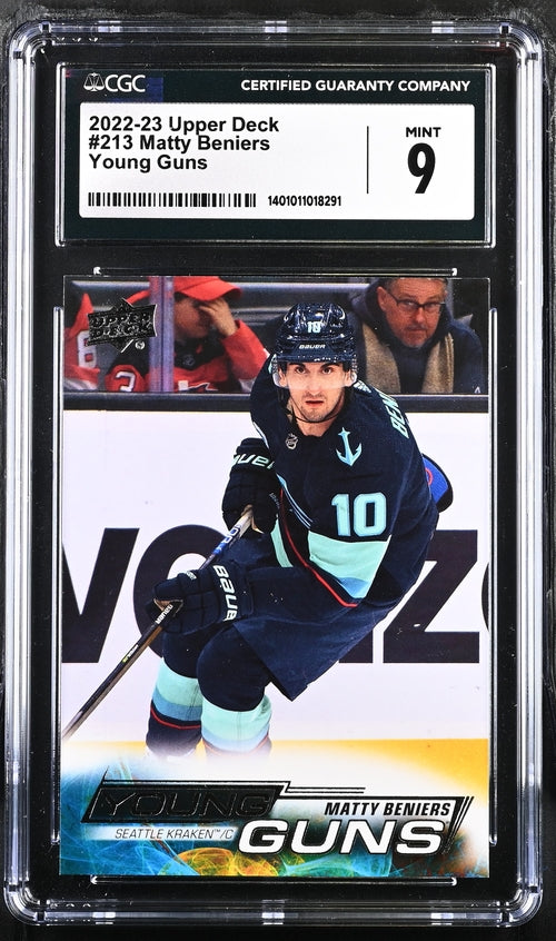 2022-23 Upper Deck #213 Matty Beniers CGC 9 (Rookie)