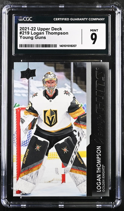 2021-22 Upper Deck #219 Logan Thompson CGC 9 (Rookie)