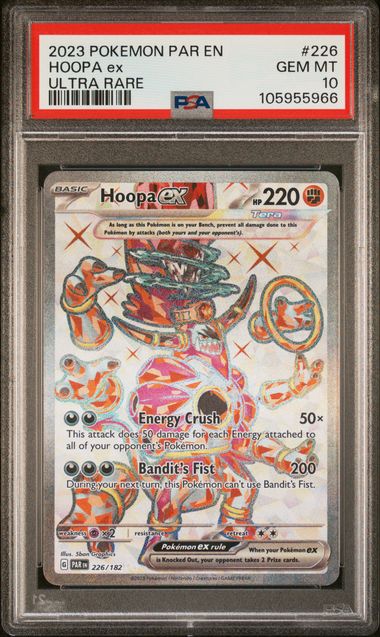 2023 Pokemon Paradox Rift #226 Hoopa ex- Ultra Rare PSA 10