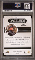 2024 Upper Deck Dazzlers Pink #DZ34 Tiger Woods PSA 10 | Eastridge Sports Cards