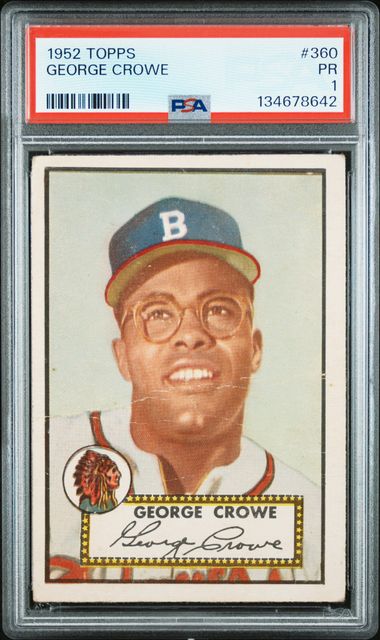 1952 Topps #360 George Crowe PSA 1