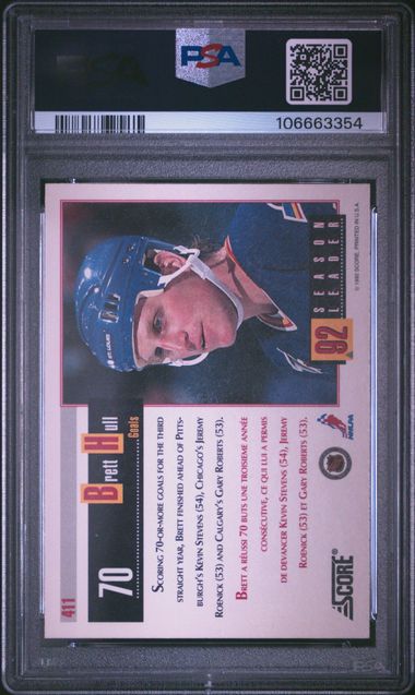 1992-93 Score Canadian #411 Brett Hull PSA 10
