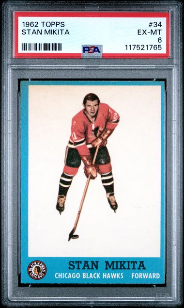 1962-63 Topps #34 Stan Mikita PSA 6