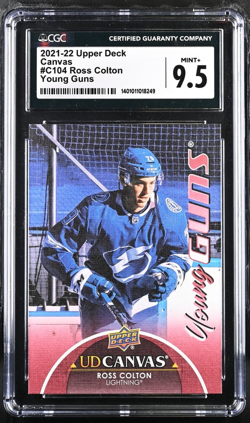 2021-22 Upper Deck Canvas #C104 Ross Colton CGC 9.5 (Rookie)