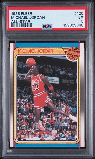 1988-89 Fleer All-Star #120 Michael Jordan PSA 5