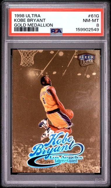1998-99 Fleer Ultra Gold Medallion #61G Kobe Bryant PSA 8