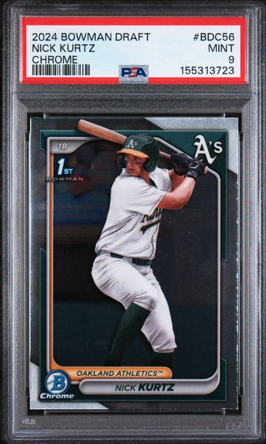 2024 Bowman Draft Chrome #BDC56 Nick Kurtz PSA 9