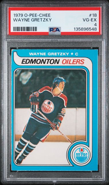 1979-80 O-Pee-Chee #18 Wayne Gretzky PSA 4 (Rookie)