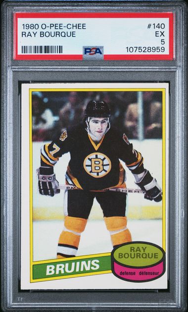 1980-81 O-Pee-Chee #140 Ray Bourque PSA 5 (Rookie) | Eastridge Sports Cards