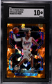 2021-22 Panini Prizm Orange Ice #255 Allen Iverson SGC 10