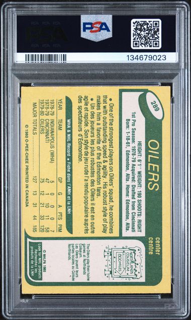 1980-81 O-Pee-Chee #289 Mark Messier PSA 5 (Rookie)