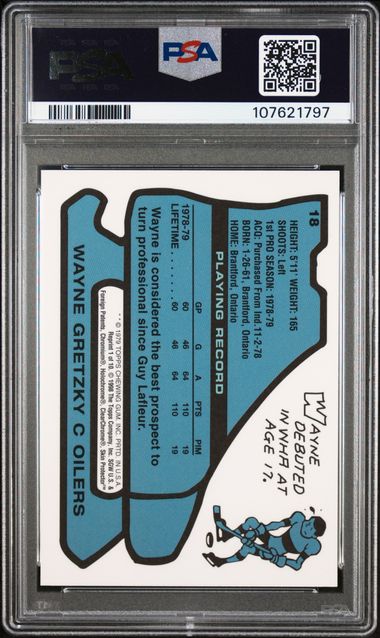 1998-99 O-Pee-Chee Chrome Blast From The Past #1 Wayne Gretzky PSA 8