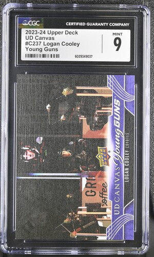2023-24 Upper Deck Canvas #C237 Logan Cooley CGC 9 (Rookie)
