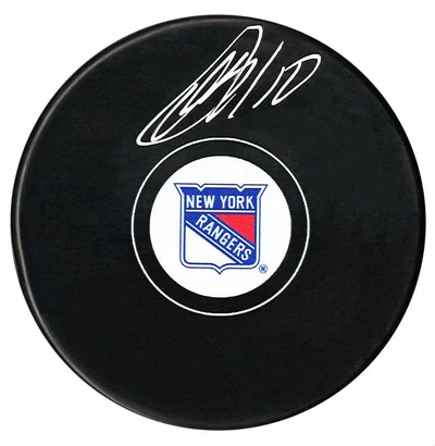 Artemi Panarin Autographed New York Rangers Puck (COJO Sports)