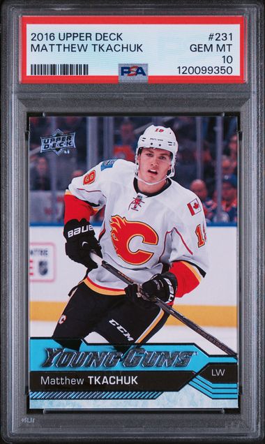 2016-17 Upper Deck #231 Matthew Tkachuk PSA 10 (Rookie)