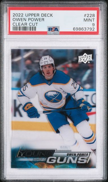 2022-23 Upper Deck Clear Cut #228 Owen Power PSA 9 (Rookie)