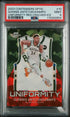 2023-24 Panini Contenders Optic Uniformity Red Cracked Ice #10 Giannis Antetokounmpo #037/175 PSA 9