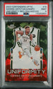 2023-24 Panini Contenders Optic Uniformity Red Cracked Ice #10 Giannis Antetokounmpo #037/175 PSA 9