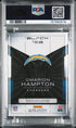 2025 Panini Black Futuristic Relic #FUT-OHN Omarion Hampton #038/199 PSA 8 (Rookie)