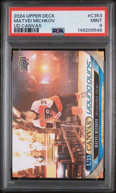 2024-25 Upper Deck UD Canvas #C353 Matvei Michkov PSA 9 (Rookie)