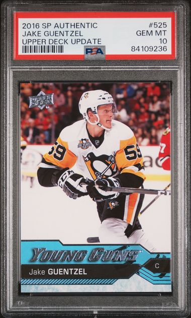 2016-17 Upper Deck #525 Jake Guentzel PSA 10 (Rookie) | Eastridge Sports Cards