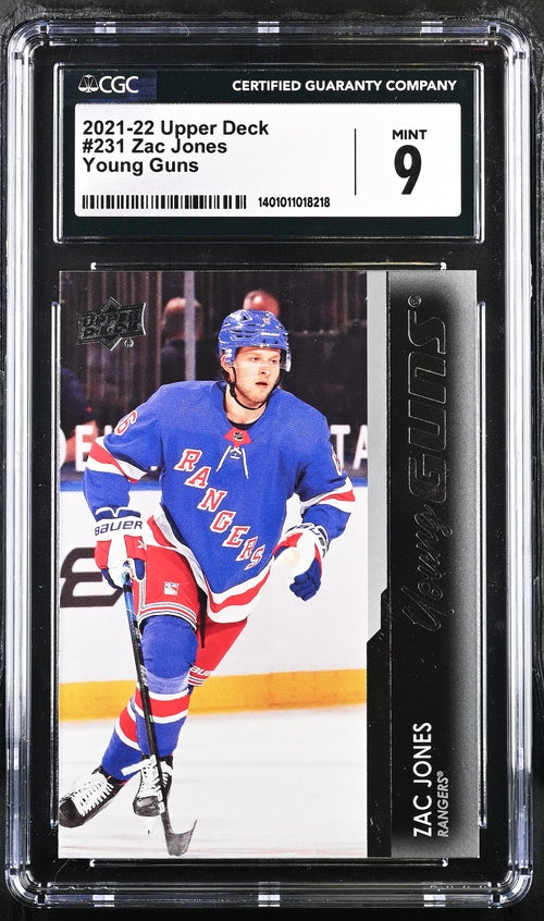 2021-22 Upper Deck #231 Zac Jones CGC 9 (Rookie)