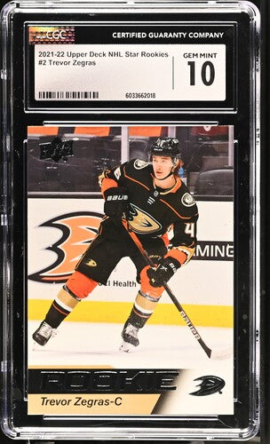 2021-22 Upper Deck Star Rookies #2 Trevor Zegras CGC 10