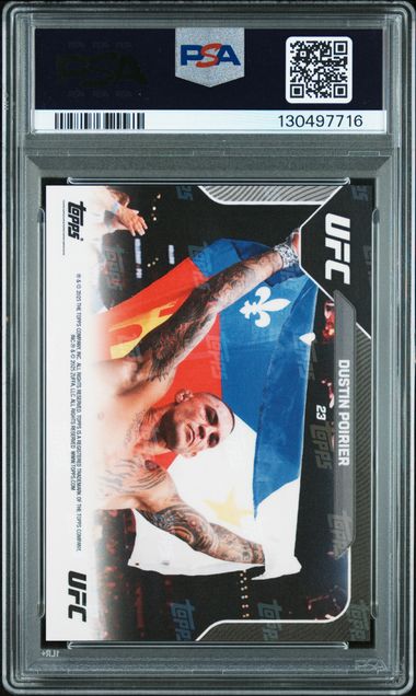 2025 Topps Now UFC #23 Dustin Poirier PSA 10