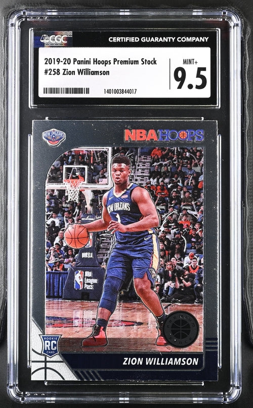 2019-20 Panini Hoops Premium Stock #258 Zion Williamson CGC 9.5 (Rookie)