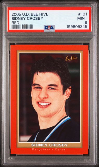 2005-06 Upper Deck Bee Hive Red #101 Sidney Crosby PSA 9 (Rookie)