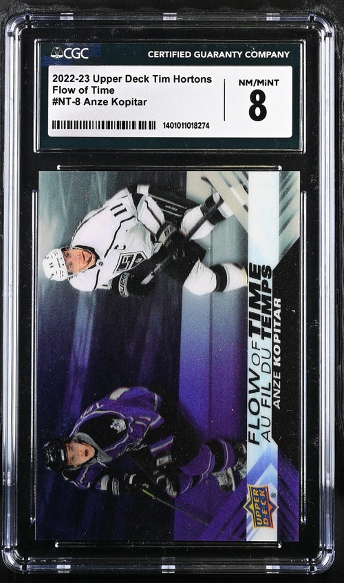 2022-23 Upper Deck Tim Hortons Flow of Time #NT-8 Anze Kopitar CGC 8