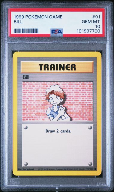 1999 Pokemon Base Set Unlimited #91 Bill PSA 10
