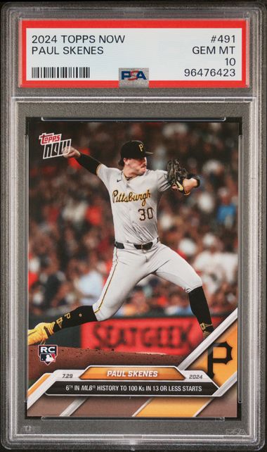 2024 Topps Now #491 Paul Skenes PSA 10 (Rookie)