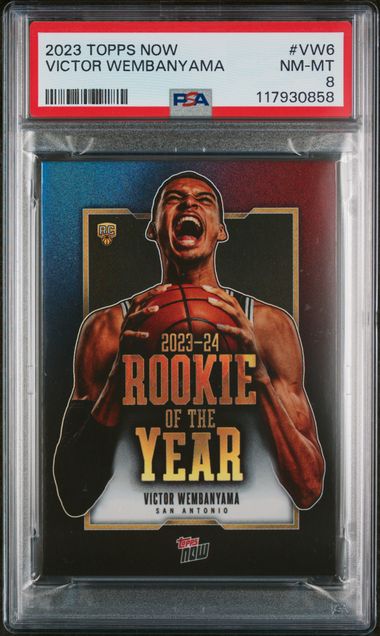 2023-24 Topps Now #VW6 Victor Wembanyama PSA 8 (Rookie)