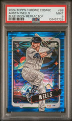 2024 Topps Cosmic Chrome Blue Moon Refractors #88 Austin Wells #67/99 PSA 9 (Rookie) | Eastridge Sports Cards