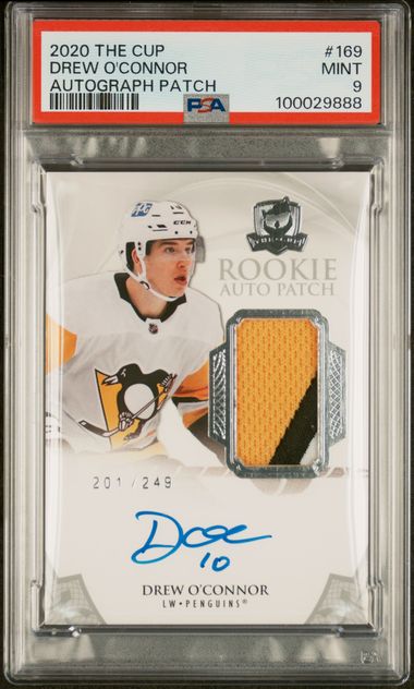 2020-21 Upper Deck The Cup #169 Drew O'Connor #201/249 PSA 9 (Rookie)