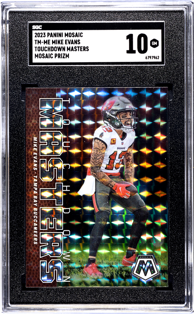 2023 Panini Mosaic Touchdown Masters Mosaic Prizm #TM-ME Mike Evans SGC 10