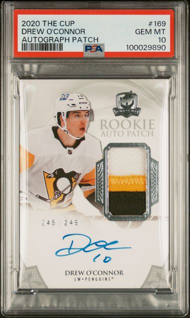 2020-21 Upper Deck The Cup #169 Drew O'Connor #245/249 PSA 10 (Rookie)