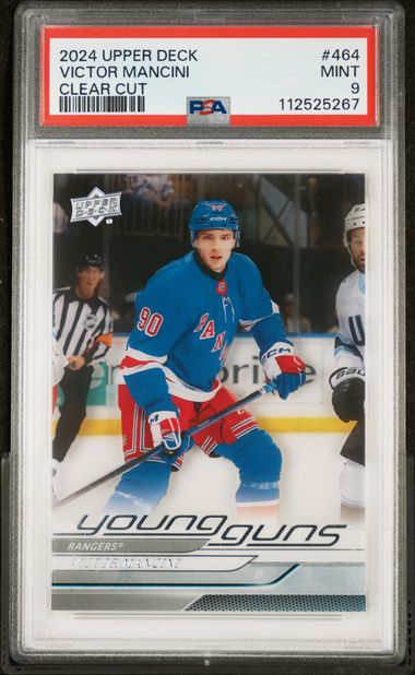 2024-25 Upper Deck Clear Cut #464 Victor Mancini PSA 9 (Rookie) | Eastridge Sports Cards