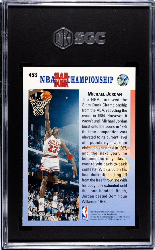 1992-93 Upper Deck #453 Michael Jordan SGC 8
