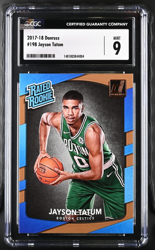 2017-18 Donruss #198 Jayson Tatum CGC 9 (Rookie)