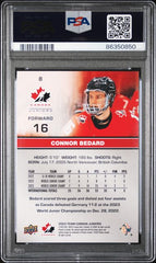 2023-24 Upper Deck Team Canada Juniors #8 Connor Bedard PSA 9 | Eastridge Sports Cards