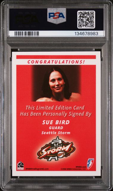 2006 Rittenhouse WNBA Glamour Autograph Sue Bird PSA 9