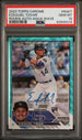 2023 Topps Chrome Rookie Autograph Aqua Wave Refractor #RAET Ezequiel Tovar #023/199 PSA 10 (Rookie)