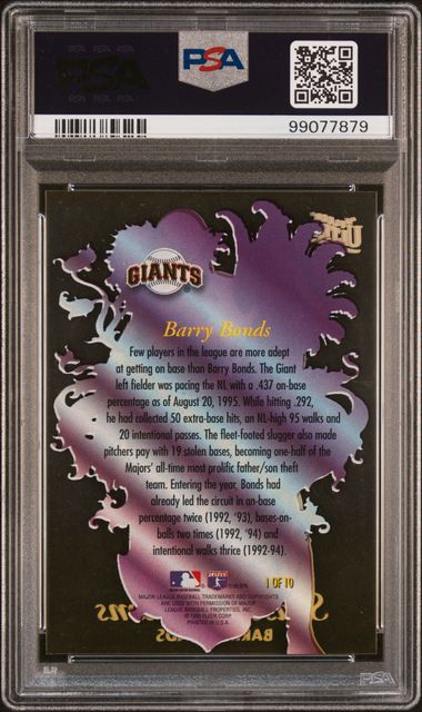 1996 Ultra Season Crowns #1 Barry Bonds PSA 9