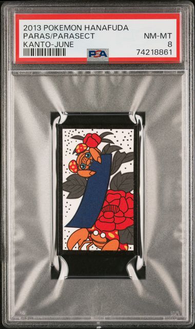 2013 Pokemon Hanafuda Kanto- June Paras/Parasect PSA 8