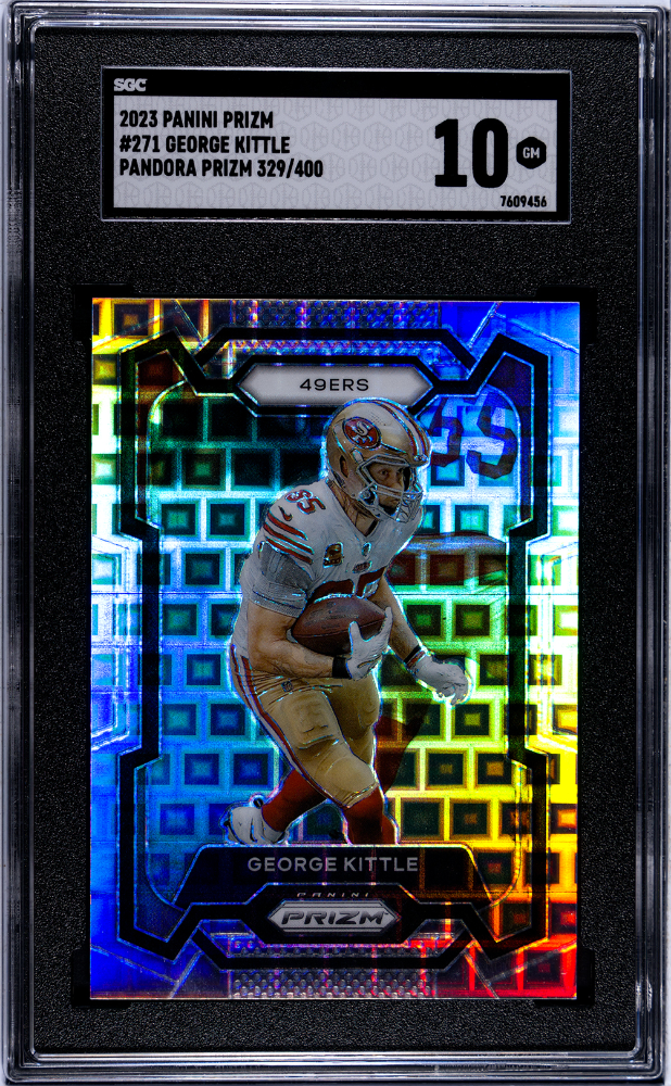 2023 Panini Prizm Pandora Prizm #271 George Kittle #329/400 SGC 10