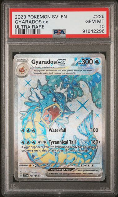 2023 Pokemon Scarlet & Violet #225 Gyarados ex- Ultra Rare PSA 10